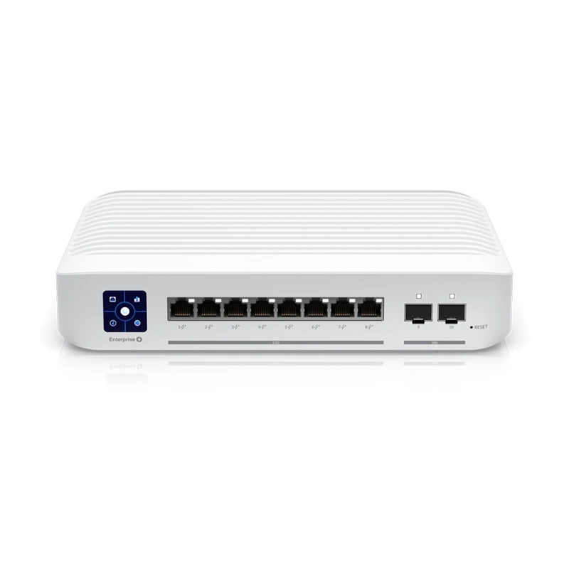 

UBIQUITI USW-Enterprise-8-POE, 8xPoE Layer 3 Switch Enterprise, 8x2.5GbE PoE + RJ45 порты, 2x10G SFP + порты, 120 Вт PoE Switch