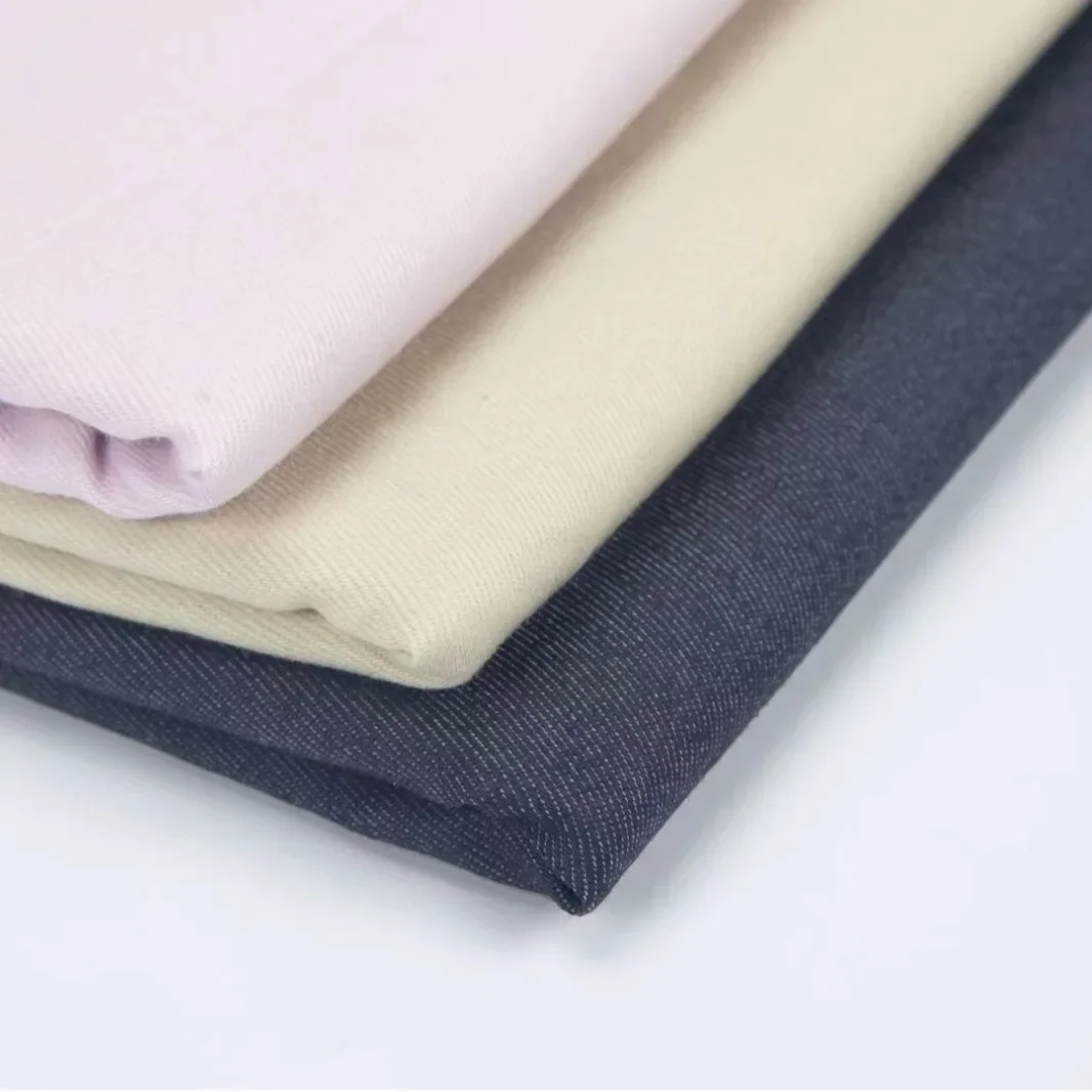 150D High Elasticity Denim Fabric Women's Clothing Textile For Apparel Wear And Accessories Cotton And Polyester Blend Facewear