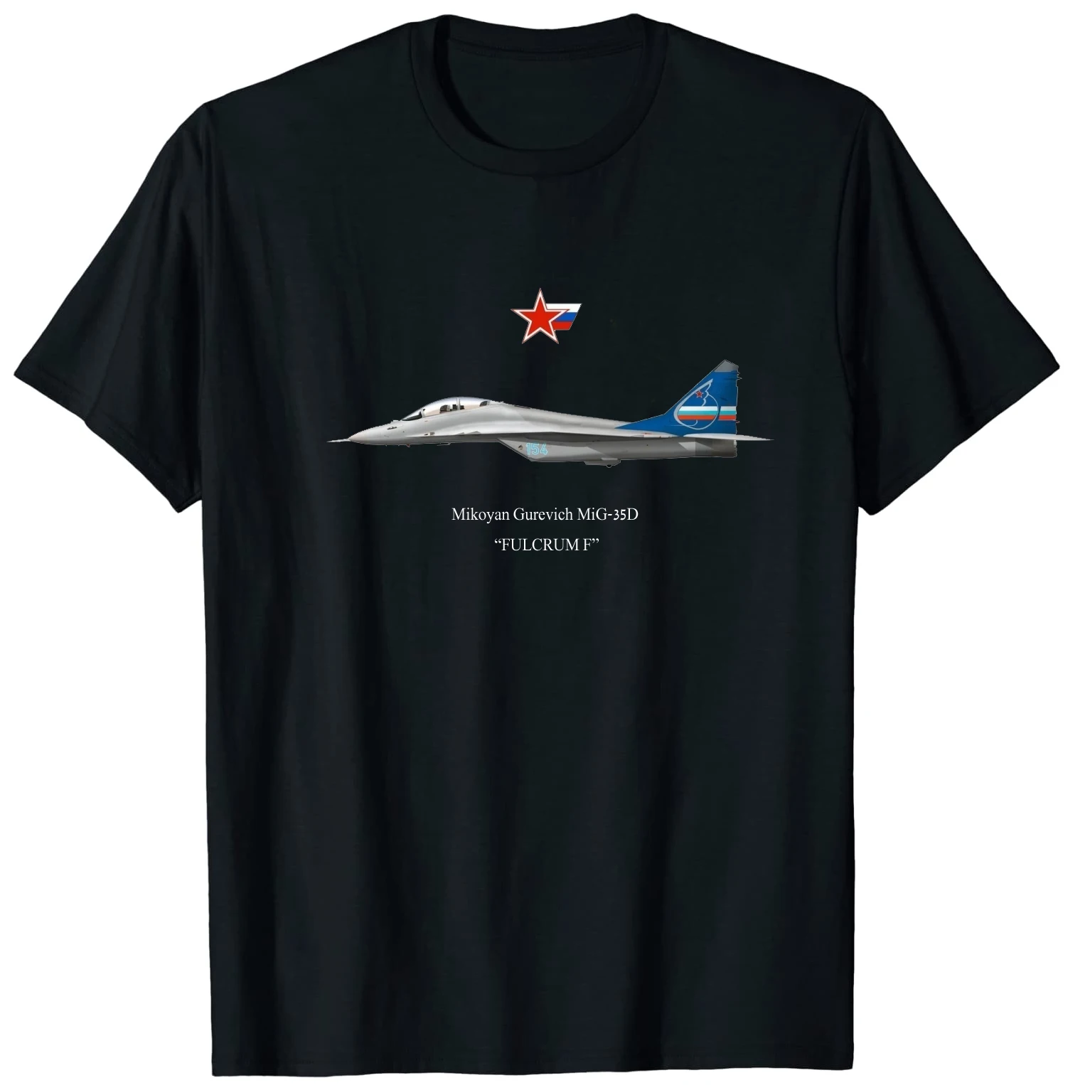 Russo Mig-35 D "Fulcrum F" Multirole Fighter T-Shirt Nuovo 100% Cotone O-Collo Estate Manica Corta Casual T-Shirt Da Uomo Taglia S-3Xl