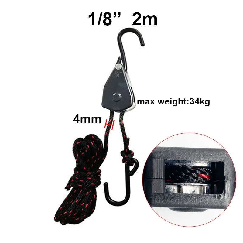 Adjustable Tent Rope Fastener and Pulley System for Camping and Outdoor Use