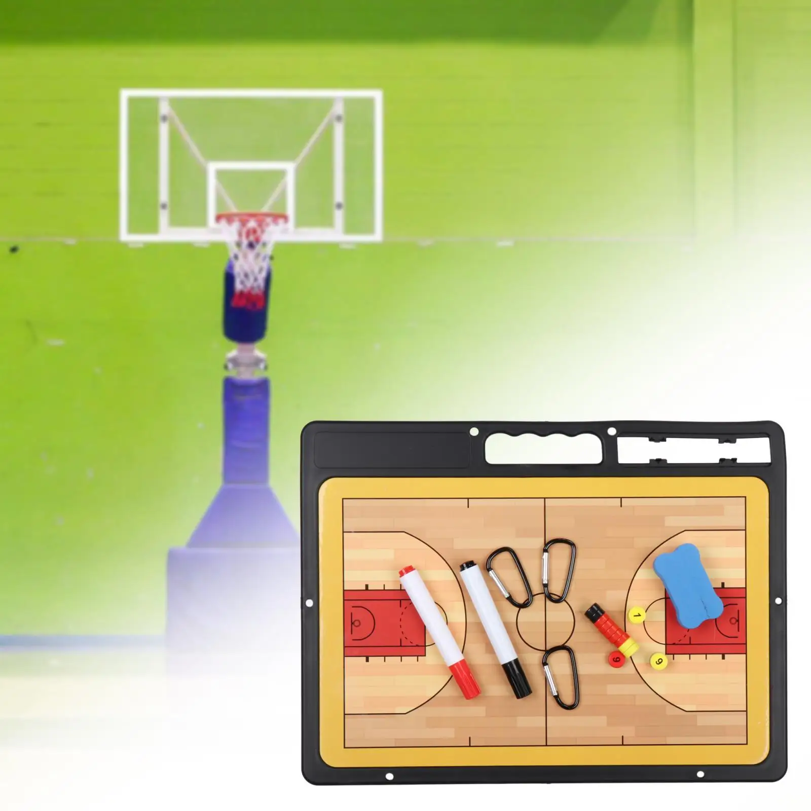 

Basketball Coaching Boards Portable Game Referees Gear Handball Reusable Training Aids Rewritable Coaches Marker Whiteboard