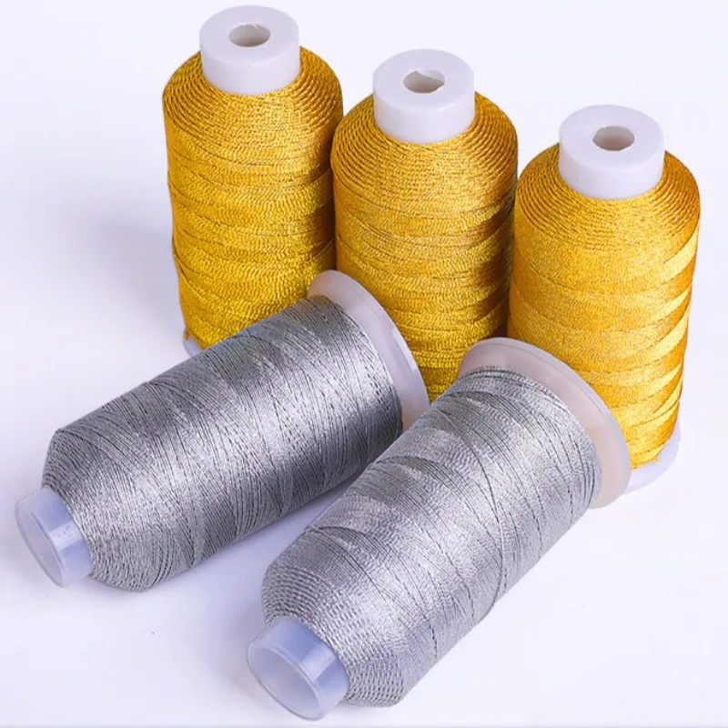 Metallic Silver and Gold Thread for Handmade Jewelry and DIY Crafts