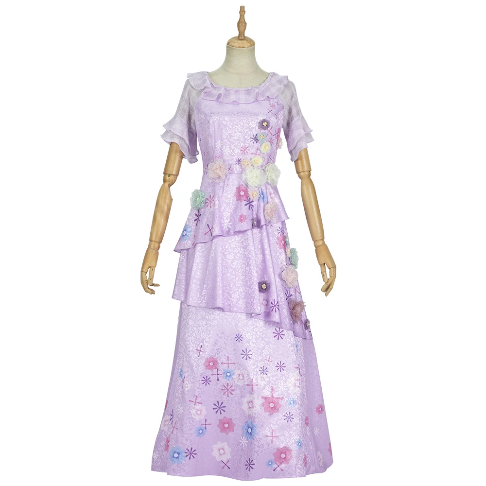 Nuovo Arrivo Magic House Isabela Madrigal Cosplay Mirabel Sister Costume Stampa Flower Princess Dresses Halloween Custom Made