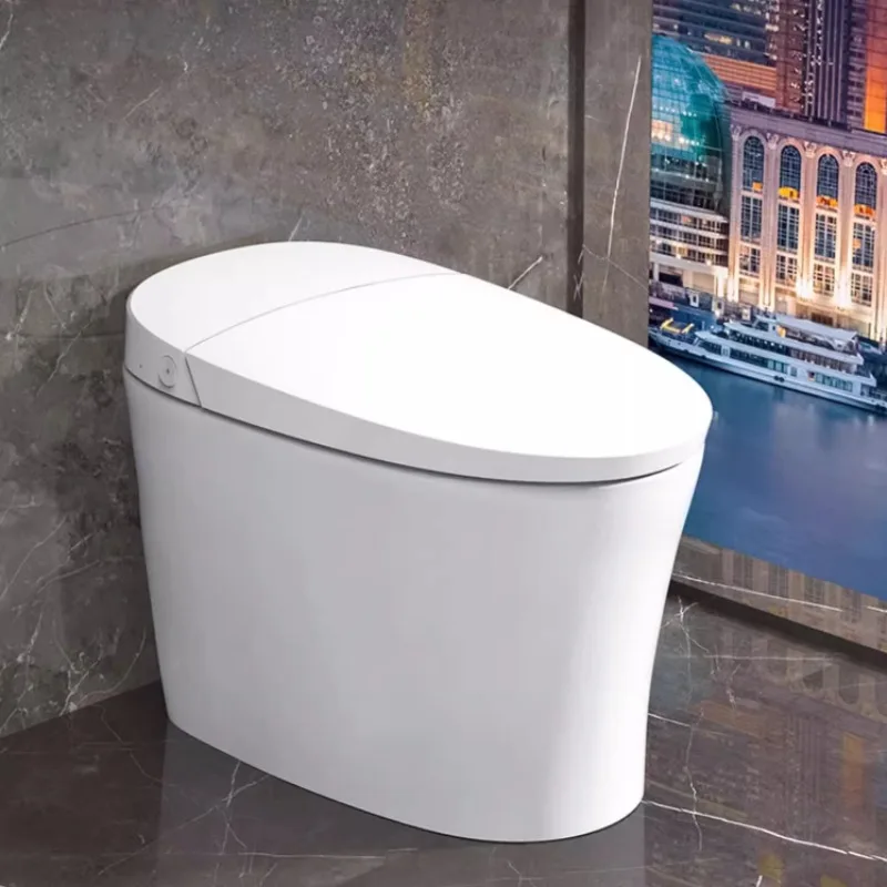 Ceramic Smart Toilet No Water Pressure Limit Foam Shield Foot Flap Flap Household Integrated Automatic Toilet Bathroom Products