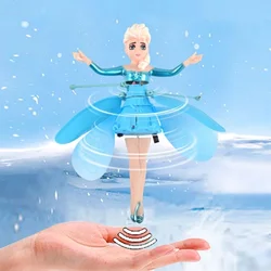 Little Princess Rotating Luminous Helicopter Doll Dancing Plane Gesture Induction Flying Toy Christmas Gift Holiday Gift