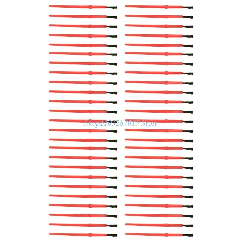 50 Stücke Kinder Pinsel Kleine Nylon Pinsel für Acryl Öl Gouache Aquarell Malerei Rock Leinwand Malerei – Detail 8