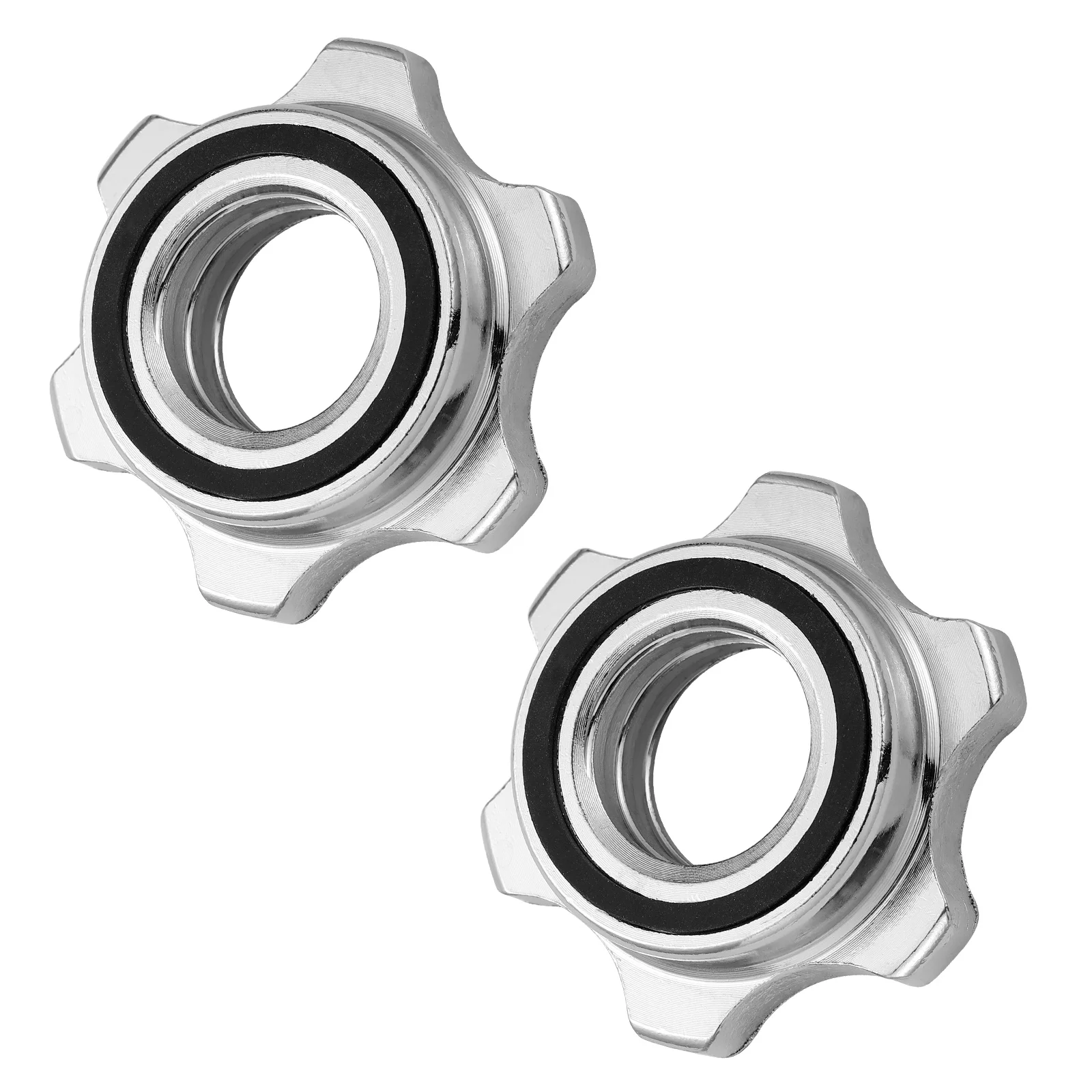 

2.5cm Hex Nuts universal hexagonal nut Casting Iron Anti-slip Spin-Lock Collar Screw for Barbell Dumbell Weight Lifting