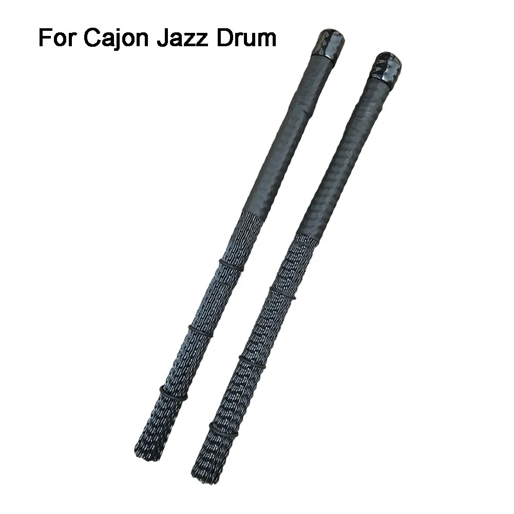 

Durable Drum Brush Nylon Jazz Percussion Professional Rod Sticks Wavy 1 PC 36*5.1.4CM Accessories Black/White Gift