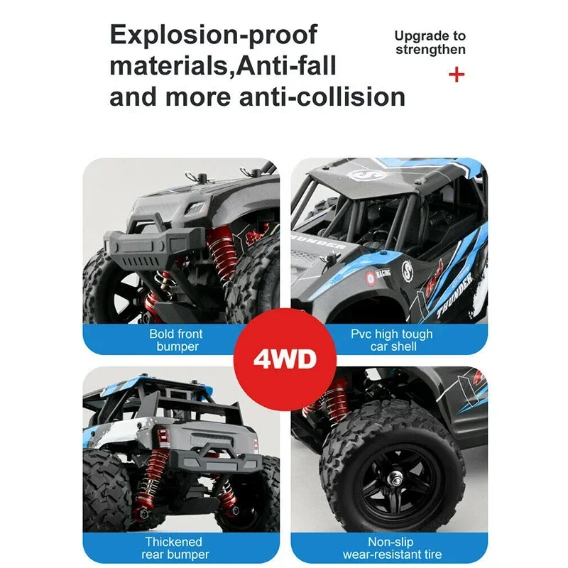 HS 18311 18321 18302 Remote Control Car 2.4GHz rc car All-Terrain 45Km/h 1:18 Off-Road Truck Toy Birthday Present for Children 6