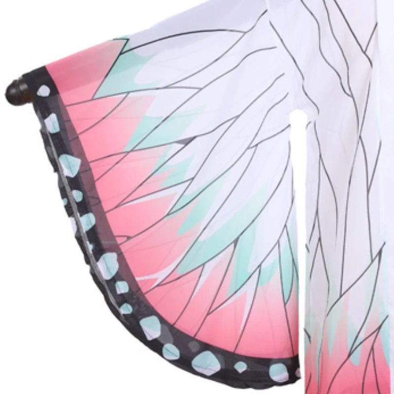 여성용 애니메이션 코쵸우 시노부 코스프레 코스튬, 할로윈 의상, 일본 스타일 기모노, 여름 수영 가디건