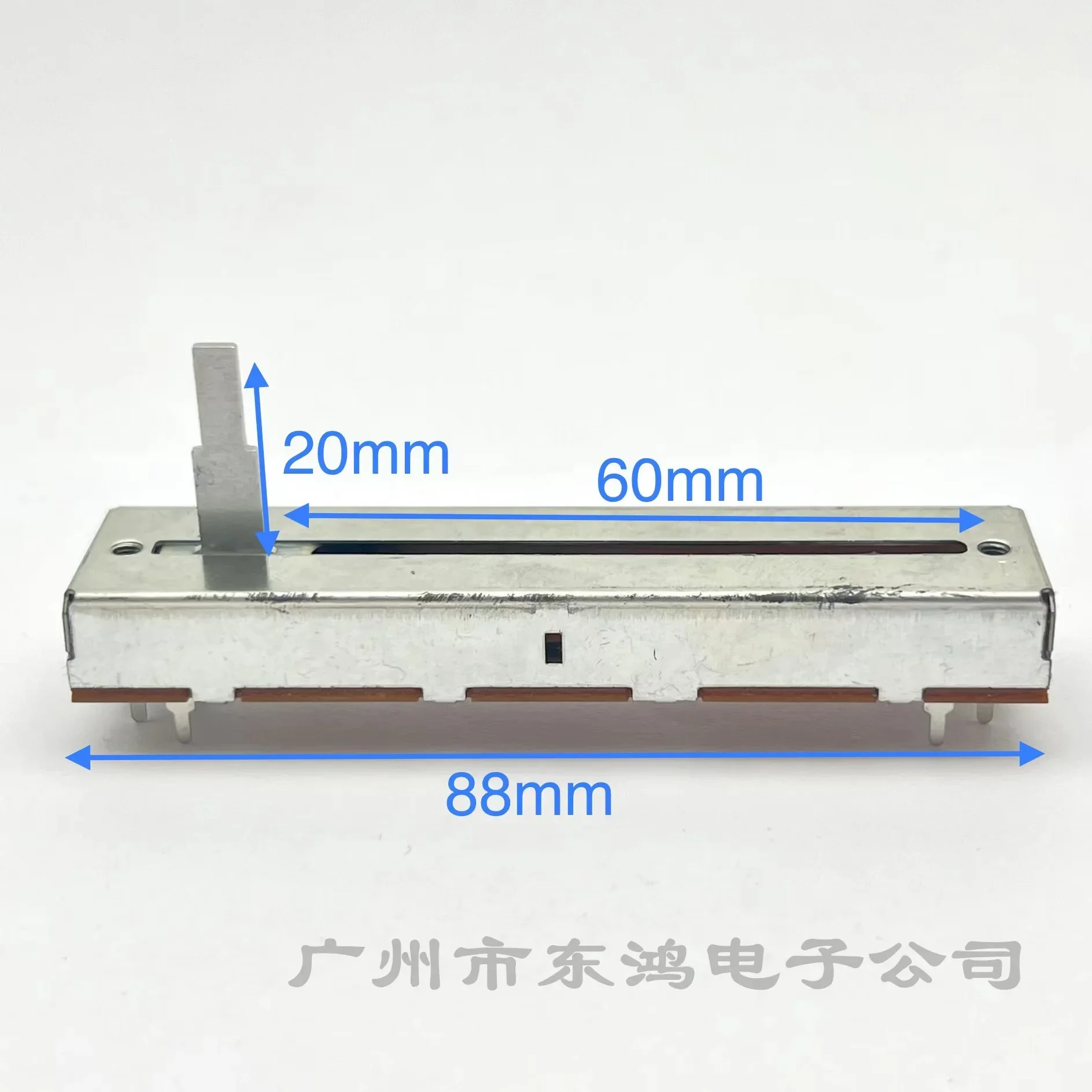1 PCS Taiwan FD Fuhua 88MM Single Straight Slide Potentiometer B1K MIXER VOLUME INCREASE ADJUSTMENT FADER SHAFT LENGTH 20MM WITH