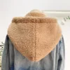 Fleece Fake Hooded Collars Hat For Sweater Pullover Jacket Outwear Winter Flecce Detachable Hooded Fake Collar Cap Drawstring 3
