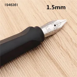 Luxury Black Fountain Pen for Office and School Supplies (1.5mm)