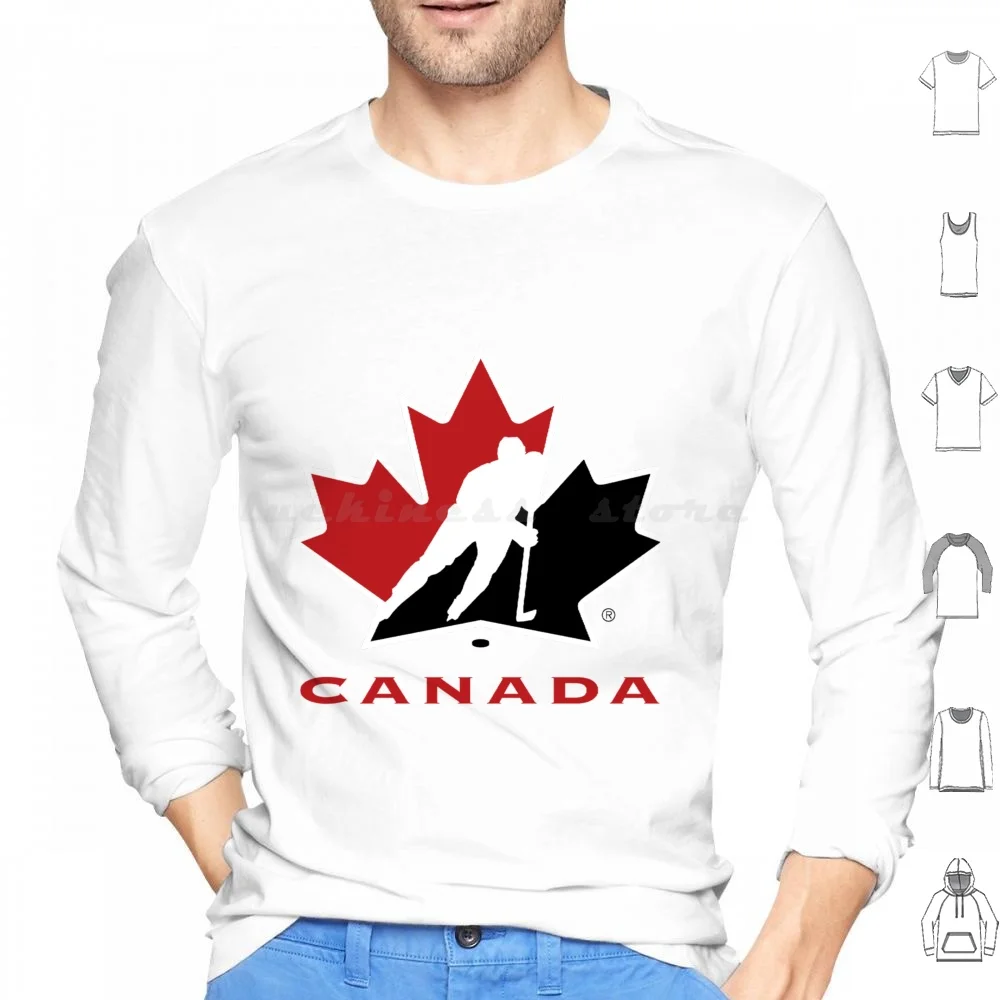 

Hockey Team Canada T-Shirt Hoodie cotton Long Sleeve Love
