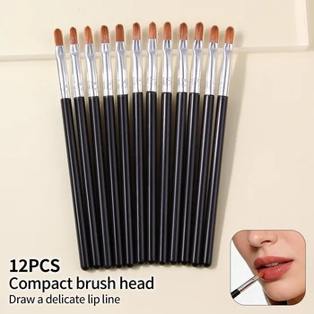 12-piece professional lip makeup brush set - Soft and precise for shaping lips. Multi-functional beginner beauty tools. 1