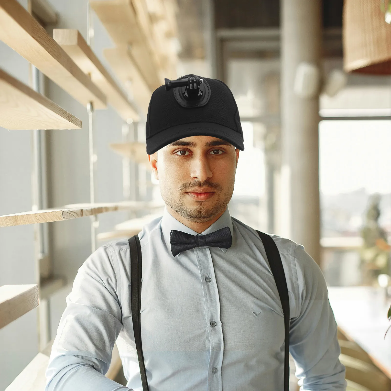 액션 카메라 야구 모자 마운트 퀵 릴리스 버클 조절 가능한 태양 모자 남성 여성용 코튼 야외 스포츠 카메라 장비