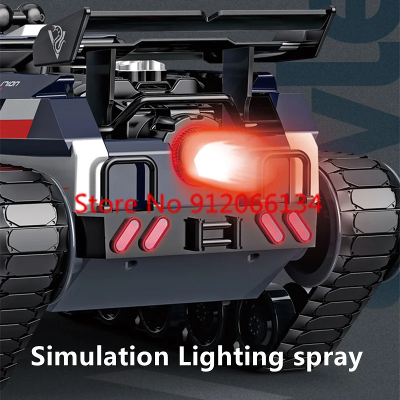 1:12 Large 4WD Remote Control High Speed Off RoadTruck 2.4G Alloy Skeleton Brightness Lighting Spray Crawler RC Climbing Car Toy 2