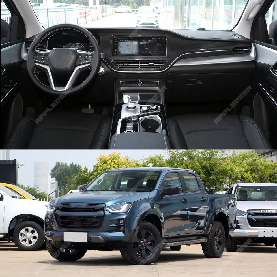 Alfombrillas de goma 3D Premium tipo cubeta Isuzu D-MAX III pickup , 2