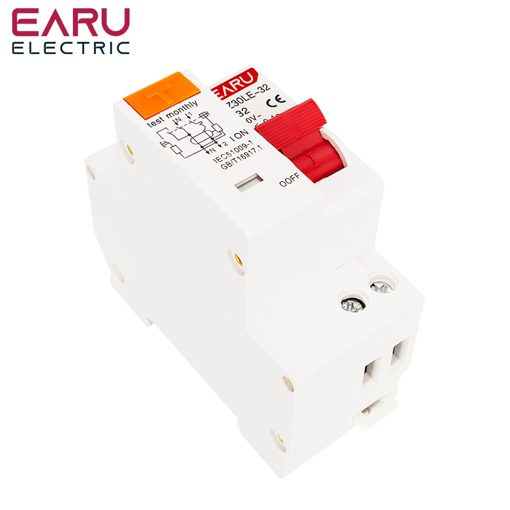Description Picture 6 of item1P+N 230V DZ30L DZ40LE EPNL DPNL 6-63A Residual Current Circuit Breaker With Over And Short Current Leakage Protection RCBO MCB