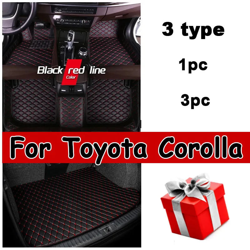 

Автомобильные коврики для Toyota Corolla E120 2001 ~ 2007, водонепроницаемые защитные автомобильные коврики, полный комплект, Аксессуары для автомобилей