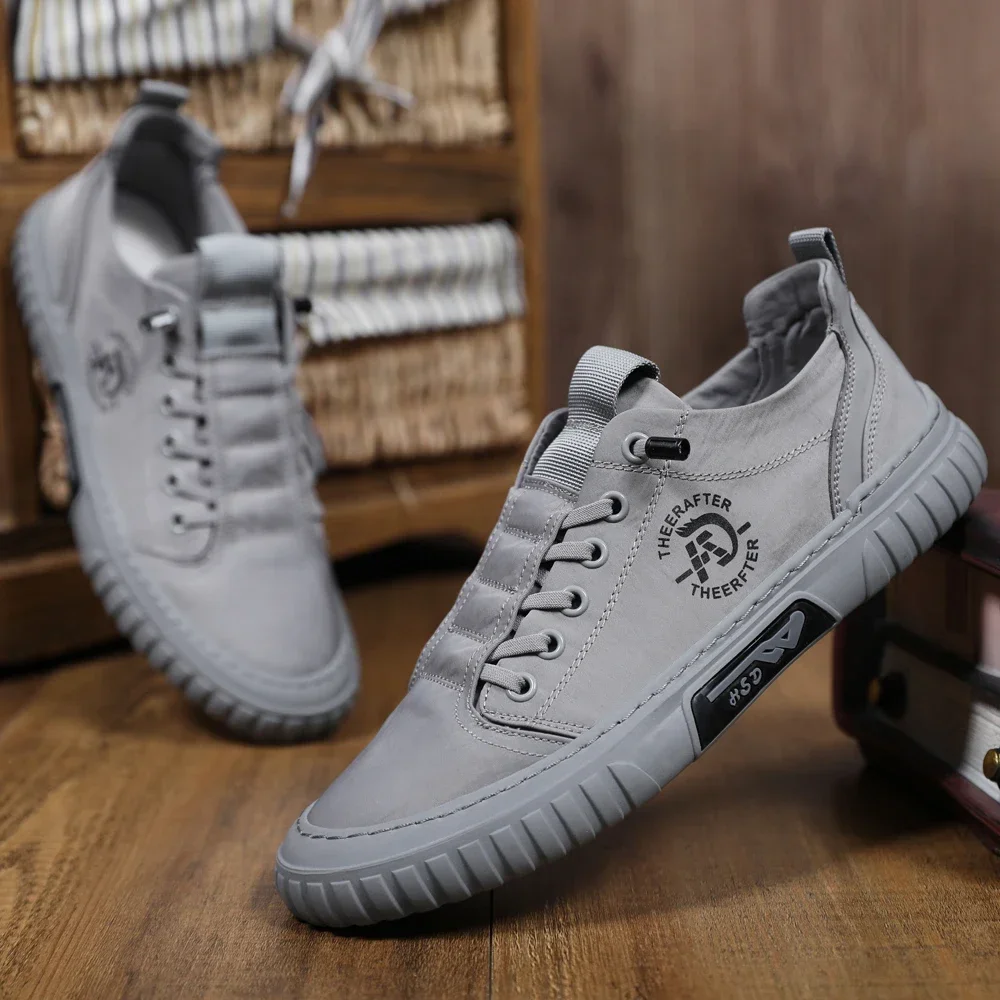 Men Casual Shoes Breathable Ice Silk Canvas Shoes Loafers Sneakers Outdoor Comfort Slip on Flat Vulacnized Shoes Adult Moccasins - 6