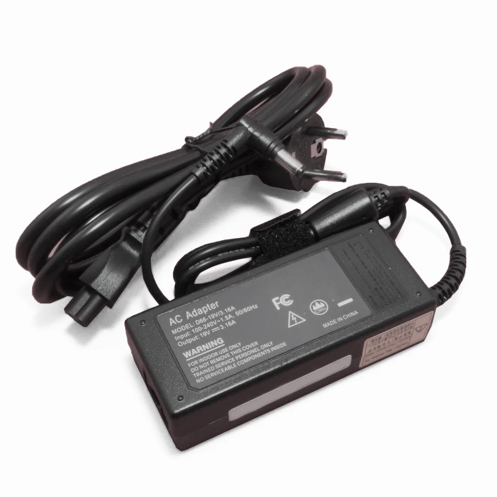Power Supply (Network Adapter) for laptop Fujitsu Fujitsu-Siemens 19v 3.16a 65W 5.5x2.5mm black with cable | Компьютеры и офис