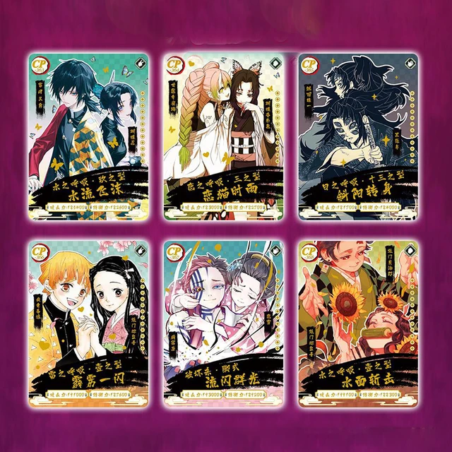 2022 New Anime Demon Slayer cards Box hobby Collection TCG Playing Game rare Card Kimetsu No Yaiba Figures for Children gift Toy 4