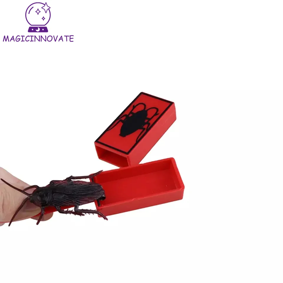 

2 Piece Cockroach Summon Box Prank Toy Magic Props Joke Fake Popped Out of The Funny Gadgets Tricks