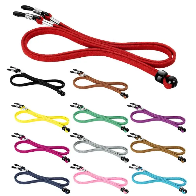 Adjustable Elastic Silicone Eyeglasses Straps Chain Sunglasses Chain Sports Anti-Slip String Glasses Ropes Band Cord Holder 1PC