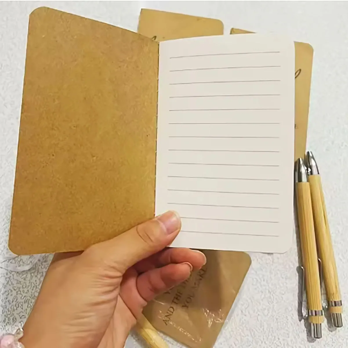 1Sets Employee Appreciation Gifts Bulk Christmas Thank You Notebooks Inspirational Bamboo Pens Keychains for Coworker Nurse ﻿ 5