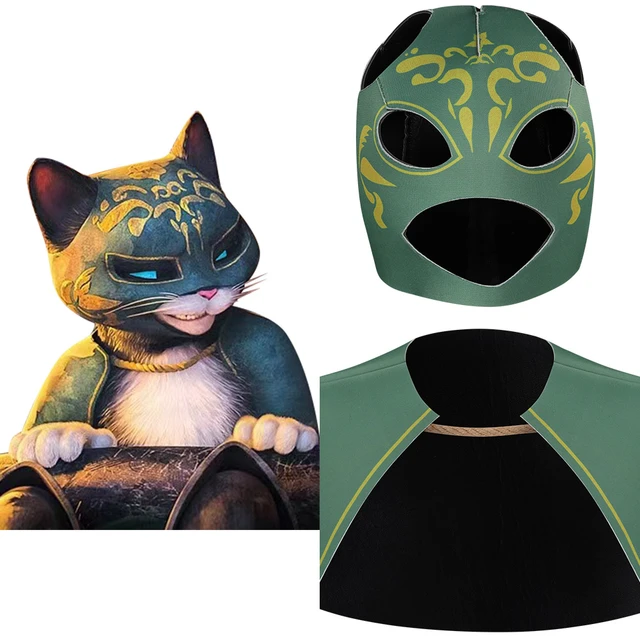 Bambini Puss in Boots l'ultimo gatto Cosplay Cape Mask mantello