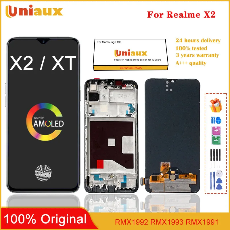 

Оригинальный ЖК-дисплей 6,4 дюйма для Realme X2 RMX1992 RMX1993 RMX1991