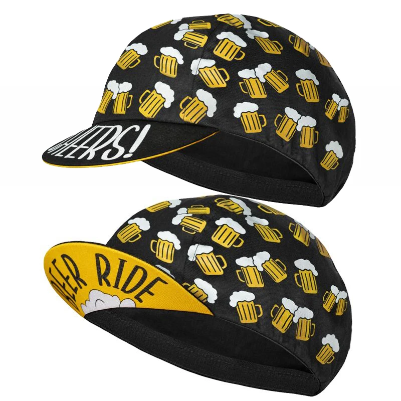 New Classical Beer Sport Cycling Caps Multi Colors Men And Women Breathable Quick-Drying Bicycle Hat 2