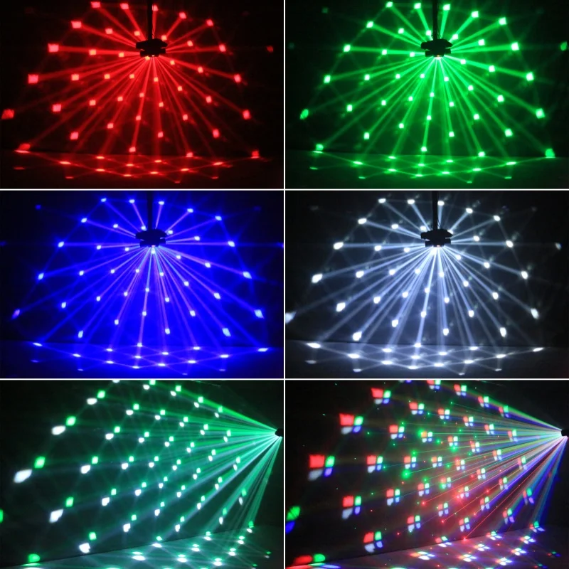 LED 60W Two-armed Stage Light RGBW 4IN1 Full Color Beam Rotating Moving Head Lig