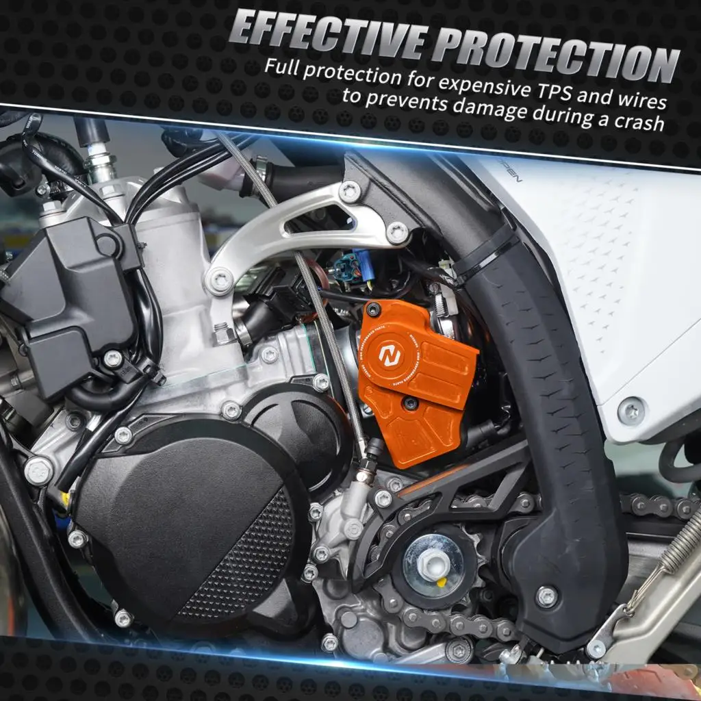 NICECNC Für KTM EXC 300 250 XCW 2024 2025 TPS Drosselklappengehäuse Schutz Für Husqvarna TE 300 GasGas EC 300 TBi Enduro Engineering – Detail 4