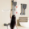 Waterfall Piano Button Gun Gray/White Shower Suit Simple Faucet Hot And Cold Bathroom Bathtub Wall Mounted Bath Mixing Valve 3