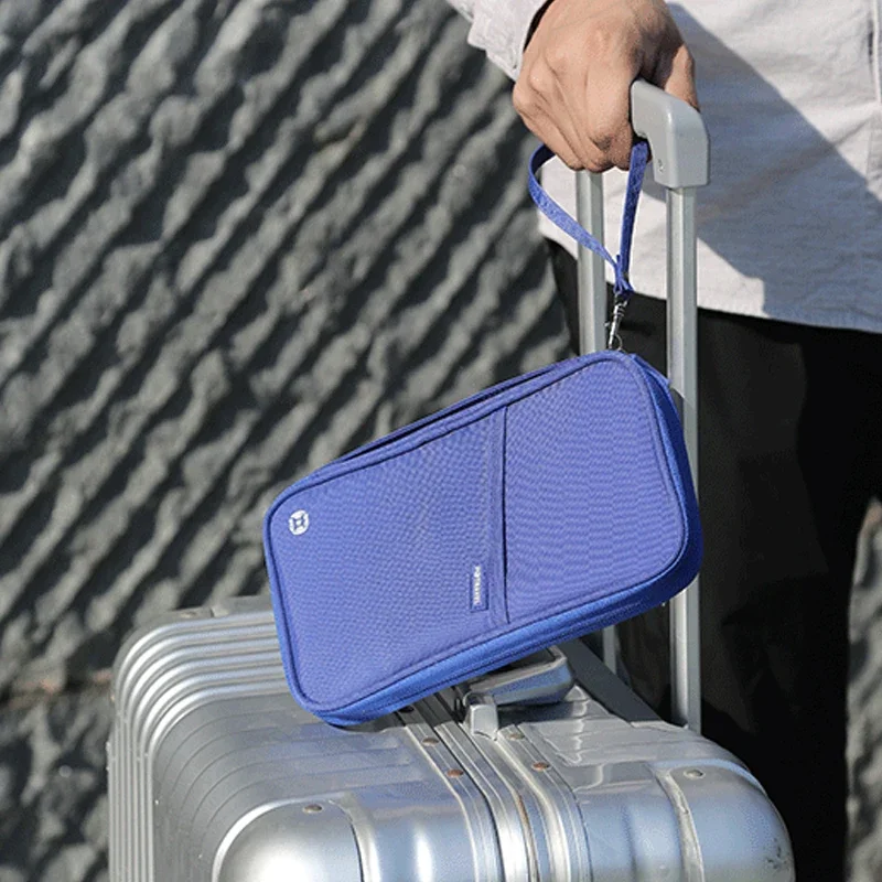 Organizer per Accessori da Viaggio, Porta Documenti, Porta Carte, Portafoglio da Viaggio per Famiglia, Porta Passaporti Impermeabile - immagine 4