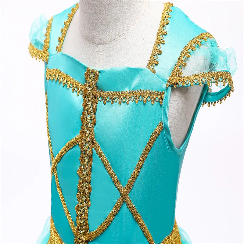 Arab Princess Cosplay Jasmine Dress For Girls Princess Theme Party