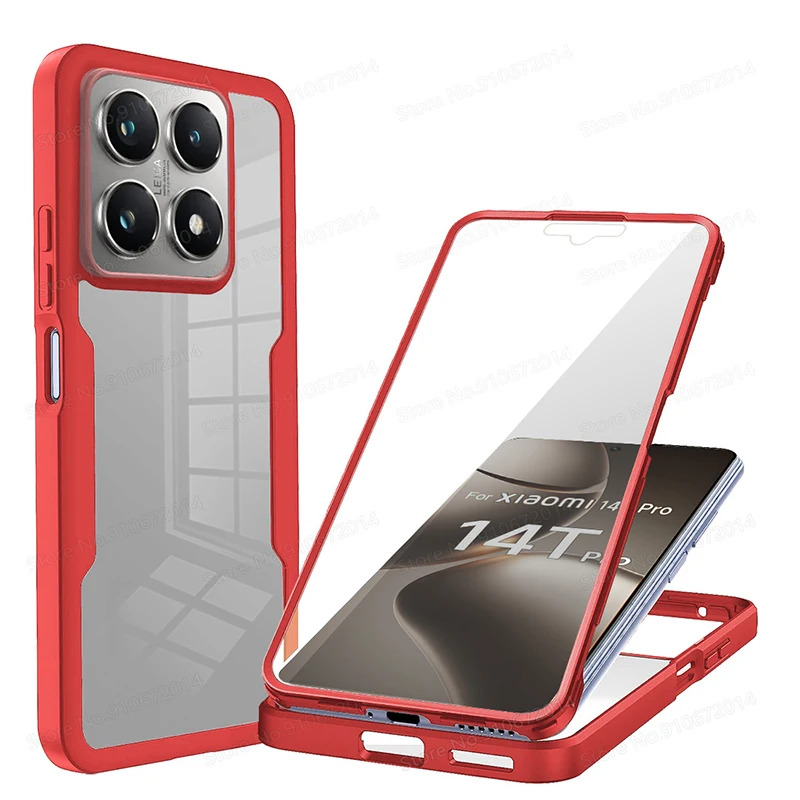 Xiaomi Pro 360° Shockproof Transparent Phone Case - Full Body Protection Cover