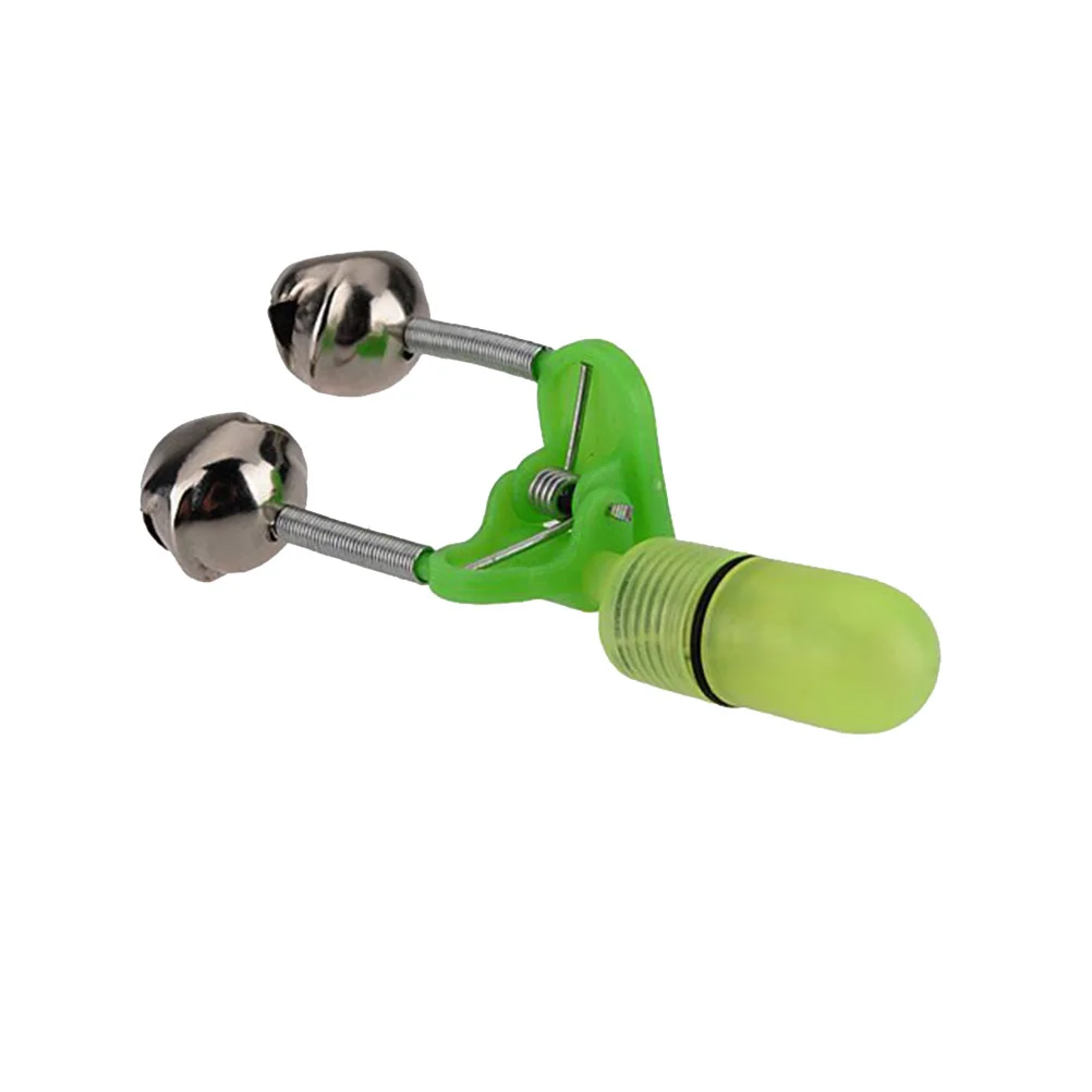 

20pcs Night Sea Fishing Rod LED Light Clip Fishing Bite Alarm Bells (Green)