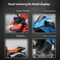 Motocicleta de control remoto, motocicleta todoterreno inteligente de aleación, juguete eléctrico, coche de carreras RC de alta velocidad, motocicleta acrobática a la deriva - Imagen 5