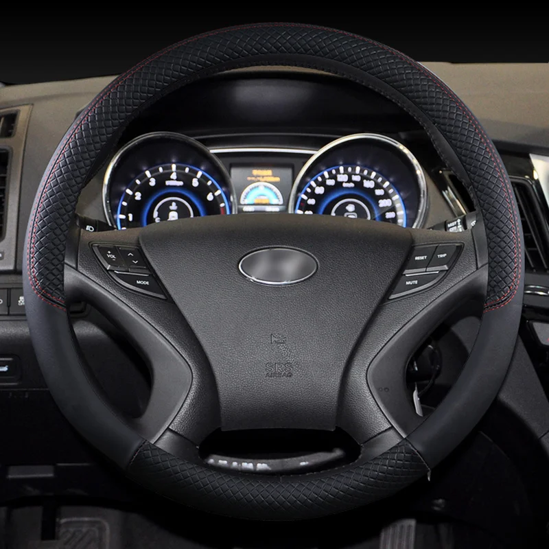 Per Hyundai Palisade Solaris Veloster Ix35 2018 2019 2020 2021 Coprivolante Per Auto Dettagli In Pelle Accessori Auto