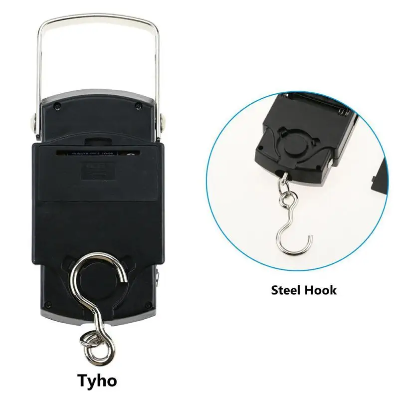 Hanging Digital Weighing Scale Home Tool 50Kg/110lb LCD Electronic Scale for Fishing Luggage Travel Portable