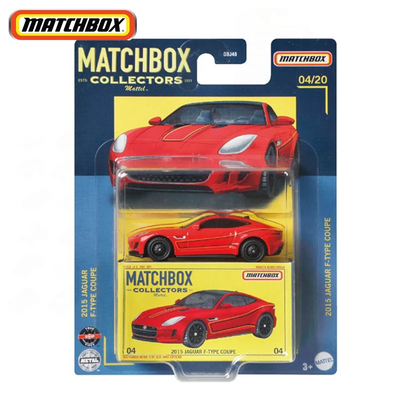 

Original Mattel Matchbox Collectors Car 70 Years 2015 Jaguar F-type Coupe Vehicle Model Toys for Boys Collection Birthday Gift