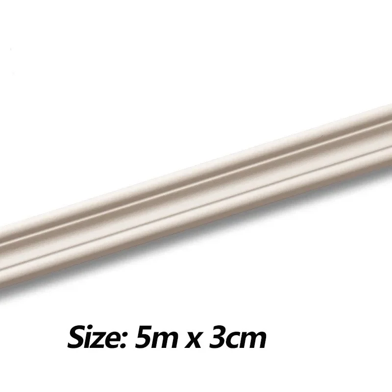 5 Meters Self-Adhesive Skirting Decor Line NBR Soft Material Wall Trim Lines 3D Wall Sticker Anticollision Molding Line
