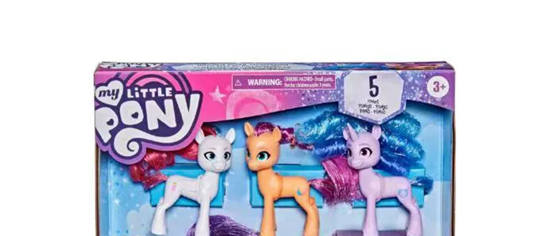 My Little Pony Dolls Rainbow Celebration, 6 Pony Figure Set, 5.5-Inch  Dolls, Toys for 3 Year Old Girls and Boys, Unicorn Toys ( Exclusive)