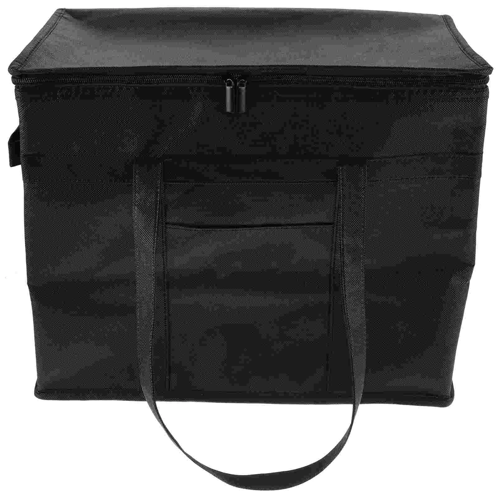 휴대용 알루미늄 호일 가방 냉동고 쇼핑백, 단열 식품 보관, 캠핑 토트, 열 냉각기 배달 접힘  Best5