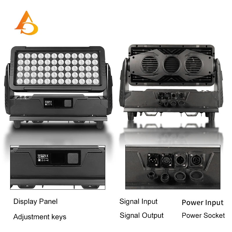 60x10W 4in1 RGBW LED DMX Wall Wash lights IP65 outdoor LED