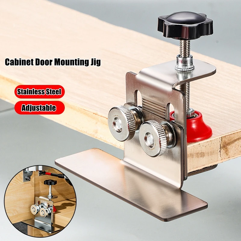 Cabinet Door Installation Tool Stainless Steel Cabinet Frame Fixture Household thumbnail 5