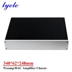 340*62*248mm All-aluminum Preamplifier Chassis DAC Decoder Chassis Diy Audio Amplifier Case Shell